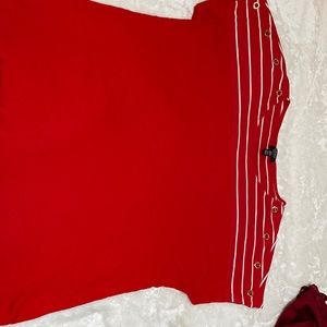 Jones red womens top